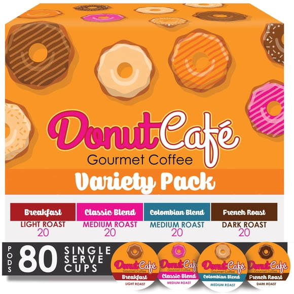 Cápsulas de café Donut Café para cafeteras Keurig K-Cup, 80 unidades