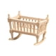 thumbnail image 2 of Cuna De Madera Para Muñecas, Decoración 1/12, Escena Artesanal, Cunas Para Casa De Muñecas En Miniatura, 2 of 5