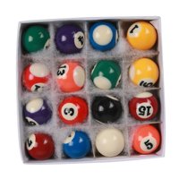 Magideal - 16 Uds Mini Bolas De Billar Accesorio De Mesa De Billar Pequeña, Juguete Para Regalo Portátil Para Niños Juego Completo De 25Mm Para Sala De Juegos De