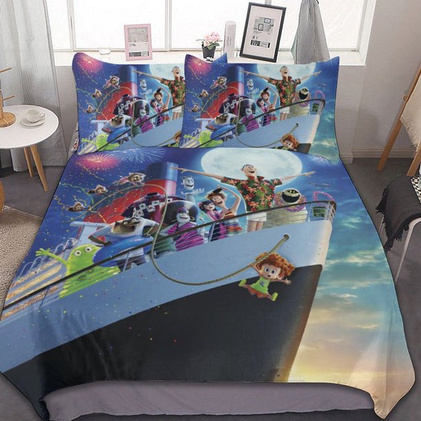 Hotel Transylvania 3 3 Pieces Bedding Sets Soft Comforter Sets Decor Bedroom Gifts