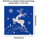 thumbnail image 2 of Fundas de almohada navideñas de 18 x 18, decoración navideña azul marino, fundas de almohada de reno, decoración de copos de nieve, funda de cojín de lino y algodón para cama, juego de 4, 2 of 7