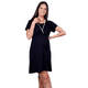 thumbnail image 3 of Camisa dormir Maternal Lactancia Margarita Negro XL, 3 of 3
