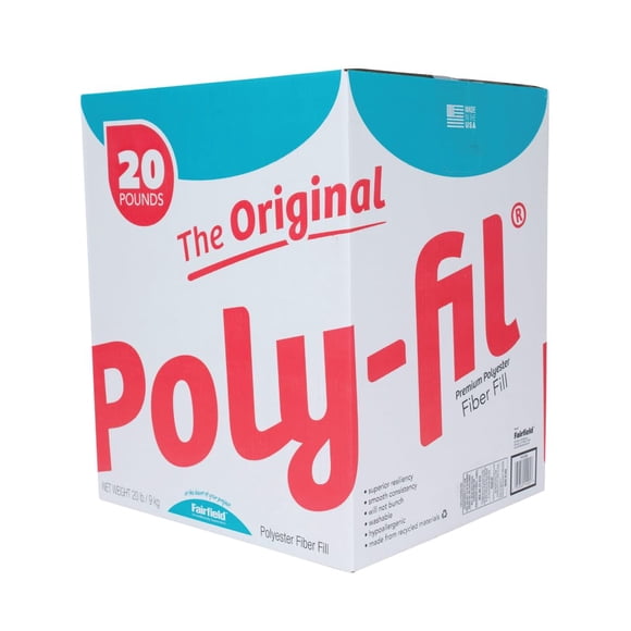 Poly-Fil Fairfield, el relleno original de fibra de poliéster, 9,07 kg