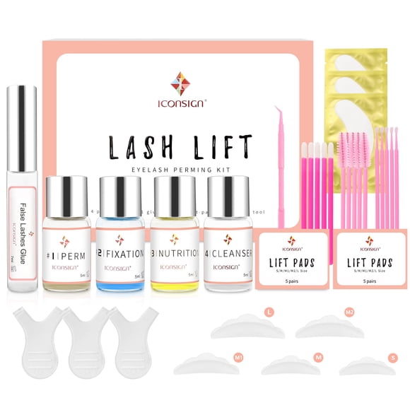 Set de rizado permanente de pestañas RONKIE Premier Lash Lift Kit