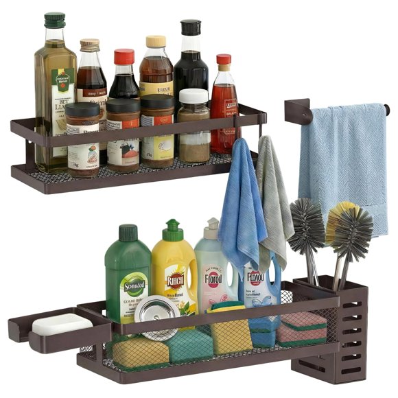 Estantería PUSDON 5‑en‑1 Organizador Vintage en Bronce – 23 kg