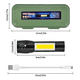 thumbnail image 2 of Linterna Tactica Recargable Larga Distancia Led Potente Usb Blanco Negro, 2 of 3