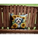 thumbnail image 2 of Cojín Sunflowers Tibetan Terrier, 2 of 6