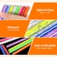 thumbnail image 4 of Uxcell 12 piezas de piel reflectante para radios de bicicleta, cubiertas de radios de plástico, envoltura de radios, visibilidad de ruedas, rosa, 4 of 7