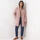 thumbnail image 3 of Abrigo Trench Mujer Cotelé Con Botones, 3 of 10