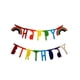 thumbnail image 2 of 1pc, New Felt Rainbow Happy Birthday Letter Banner Pull Flag, Birthday Party Background Decoration Banner Pull Flower, 2 of 2