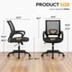 thumbnail image 2 of Silla de oficina BestOffice ergonómica con respaldo medio, giratoria, negro oscuro, 2 of 7