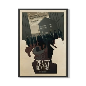 Creango - Cuadro Poster Enmarcado Peaky Blinders Diseño 3 Decorativo