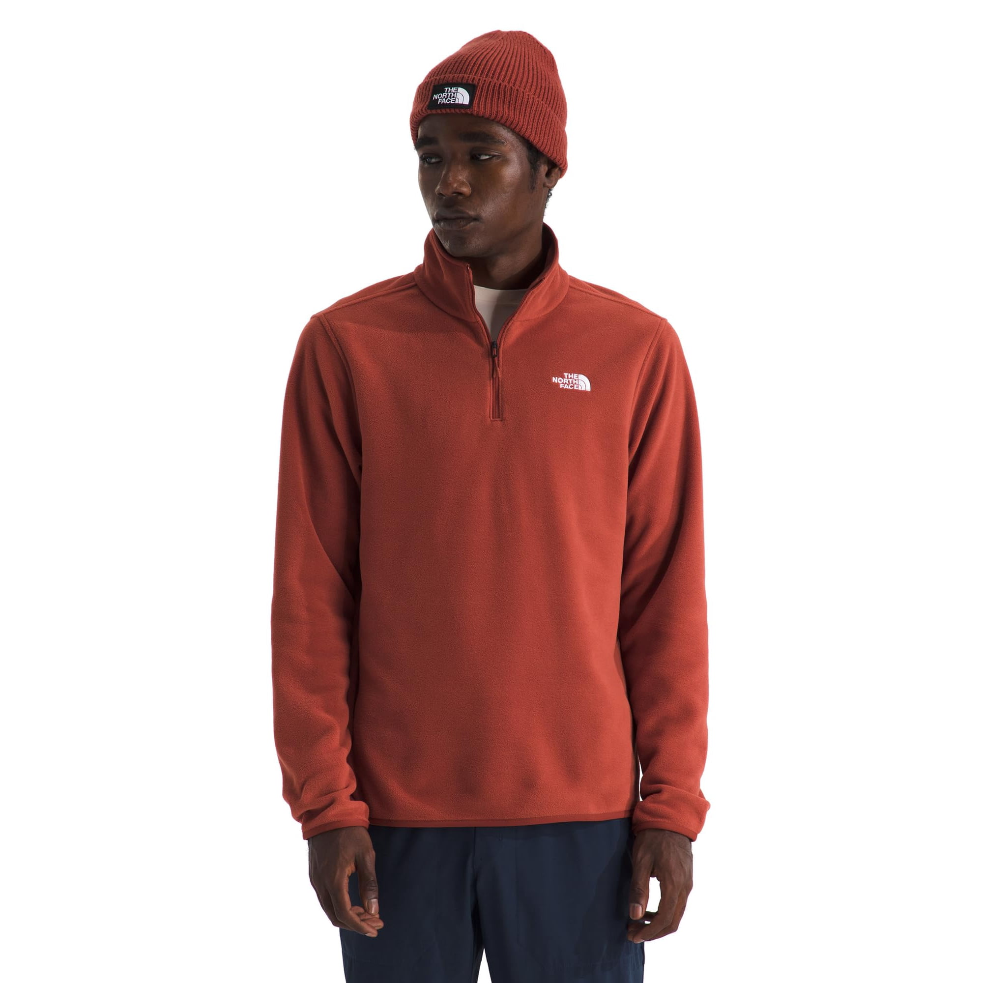 Chaqueta The North Face Glacier De Forro Polar Con Cremallera En Forma De Cuarto, Color Arcilla