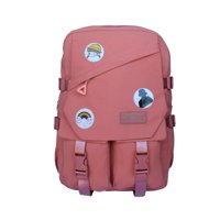Oem - Mochila Urbana Juvenil Con Insignias Damasco