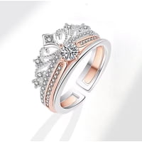 Genérico - Anillo Corona Real Dúo Ajustable