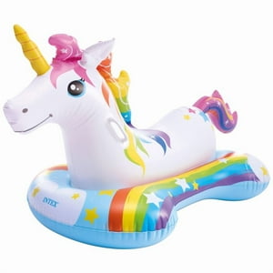 Flotador Inflable Montable Unicornio Intex 163 X 86 Cm