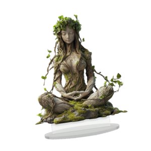 Magideal - Decoración 2D De La Guardiana Del Árbol, Colecciones De Decoración Acrílica Plana, Decoración De Mesa, Árbol De Navidad Boho, Signo De Mujer Par