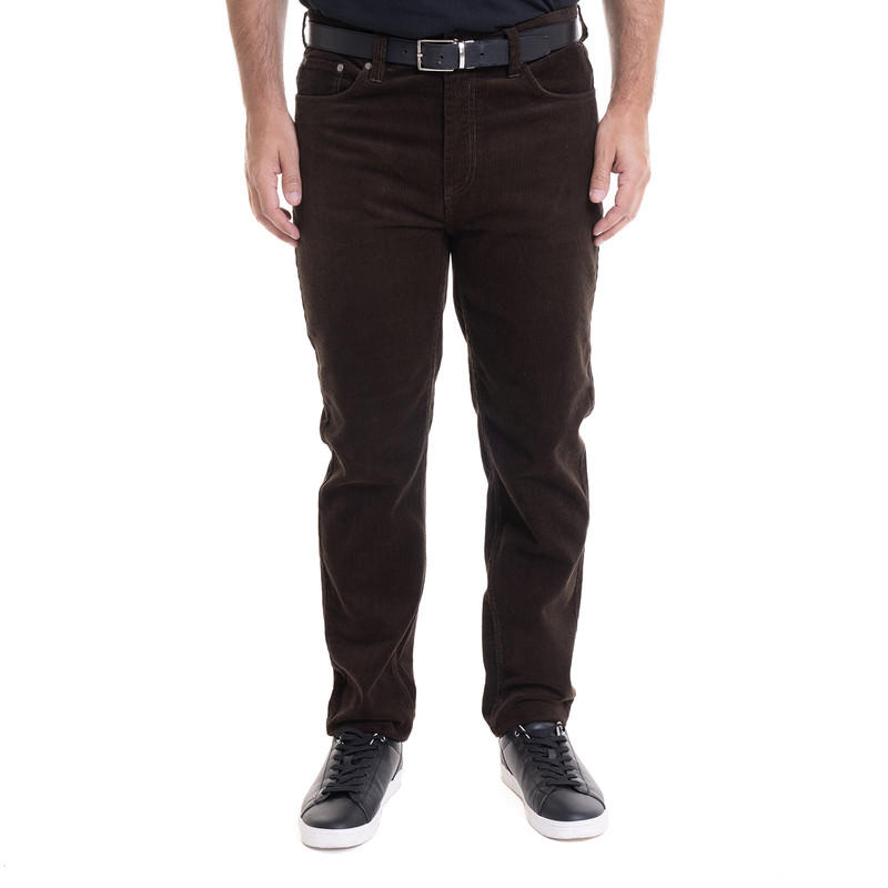 Kotting - Pantalón Cotelé Café Oscuro