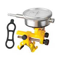 Magideal - Soporte Para Alineación De Ruedas De Bicicleta, Soporte Para Alineación De Neumáticos De Bicicleta, Soporte De Calibración Multifunción Fácil De Usar Amarillo Con Manómetro