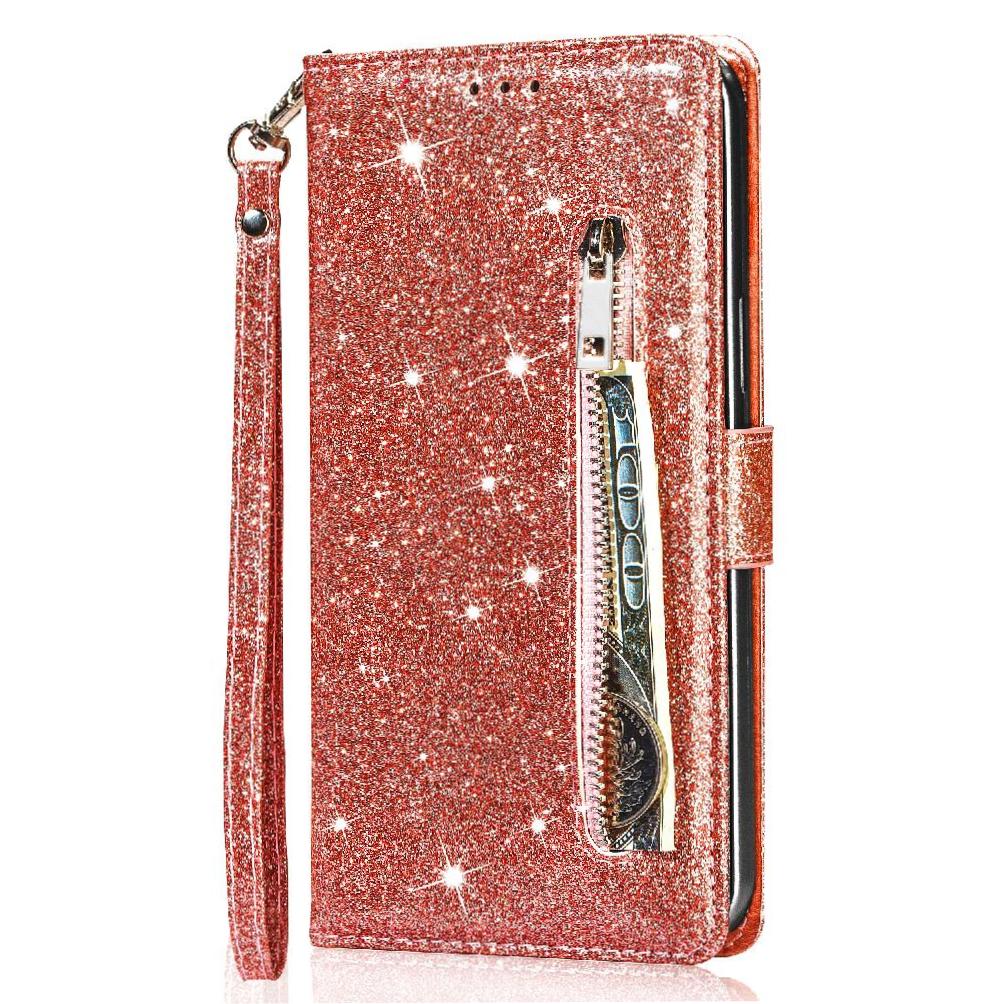 Funda Para Foxdock Elegante Funda Google Pixel 7 Pro Glitter Con Cremallera-Ideal Para El Uso Diario
