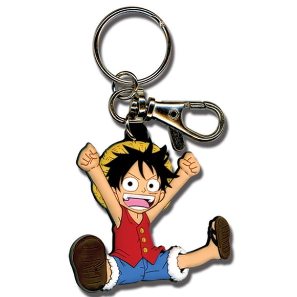 Llavero Great Eastern Entertainment de una pieza SD Luffy PVC