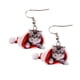 thumbnail image 4 of Lindos Aretes Con Temática De Gato Navideño Para Fiestas De Graduación, Fiestas Temáticas De Temporada Navideña, 4 of 4