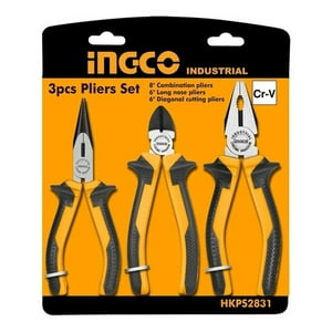 Set Alicates Industrial 3 Piezas 160-200Mm/6-8"" Ingco