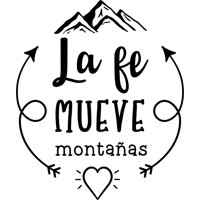 Rienda Libre Graphics - Frase Deco La Fe Mueve Montañas Fr-11121