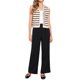 thumbnail image 2 of INSPIRE CHIC Chaleco de Suéter a Rayas para Mujer con Cuello en V y Botones Sin Mangas Top de Punto S Beige, 2 of 6
