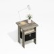 thumbnail image 2 of Mesa lateral Furinno moderna cuadrada con almacenamiento, gris roble, 2 of 6