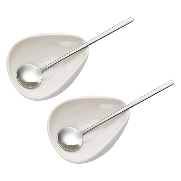 Bandejas De Café Individuales Con Cucharas Tazas Dosificadoras De Granos De Café Para Café En Casa 2 Tazones 2 Cucharas