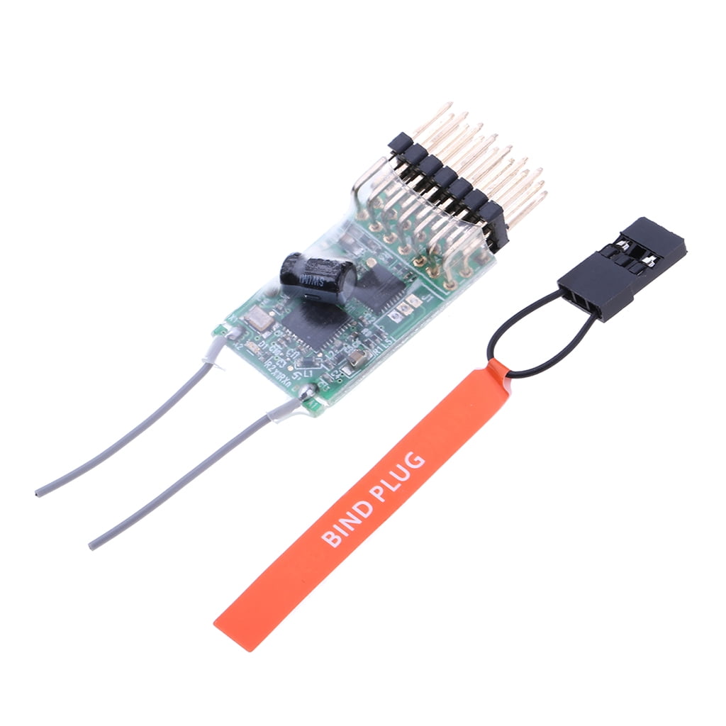 WANGCL Receptor Rc AR6210 Receptor 2.4GHz 3CH DSM2 Espectro Con Expansión Satelital Compatible Con Controles Remotos JR Spektrum DSM-X DSM2 Para Drone