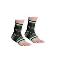 Genérico - Packx2 Tobillera Venda Elastica Ortopedica Compresión Dolor Verde