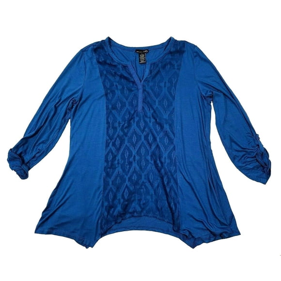 Blusa RXB para mujer color índigo talla L