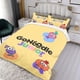 thumbnail image 3 of GoNoodle Conjunto de sábanas temático, trío de piezas, cómodo y amigable con la piel, diseño único, regalo de decoración para el hogar para familiares, amigos y fans, 90 cm * 190 cm, 3 of 6
