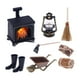 thumbnail image 1 of Juego De Decoración De Chimenea Para Casa De Muñecas, Bricolaje, Decoración De Fiesta, Linterna De Simulación, Pieza De Casa De Muñecas 1/12, 1 of 5