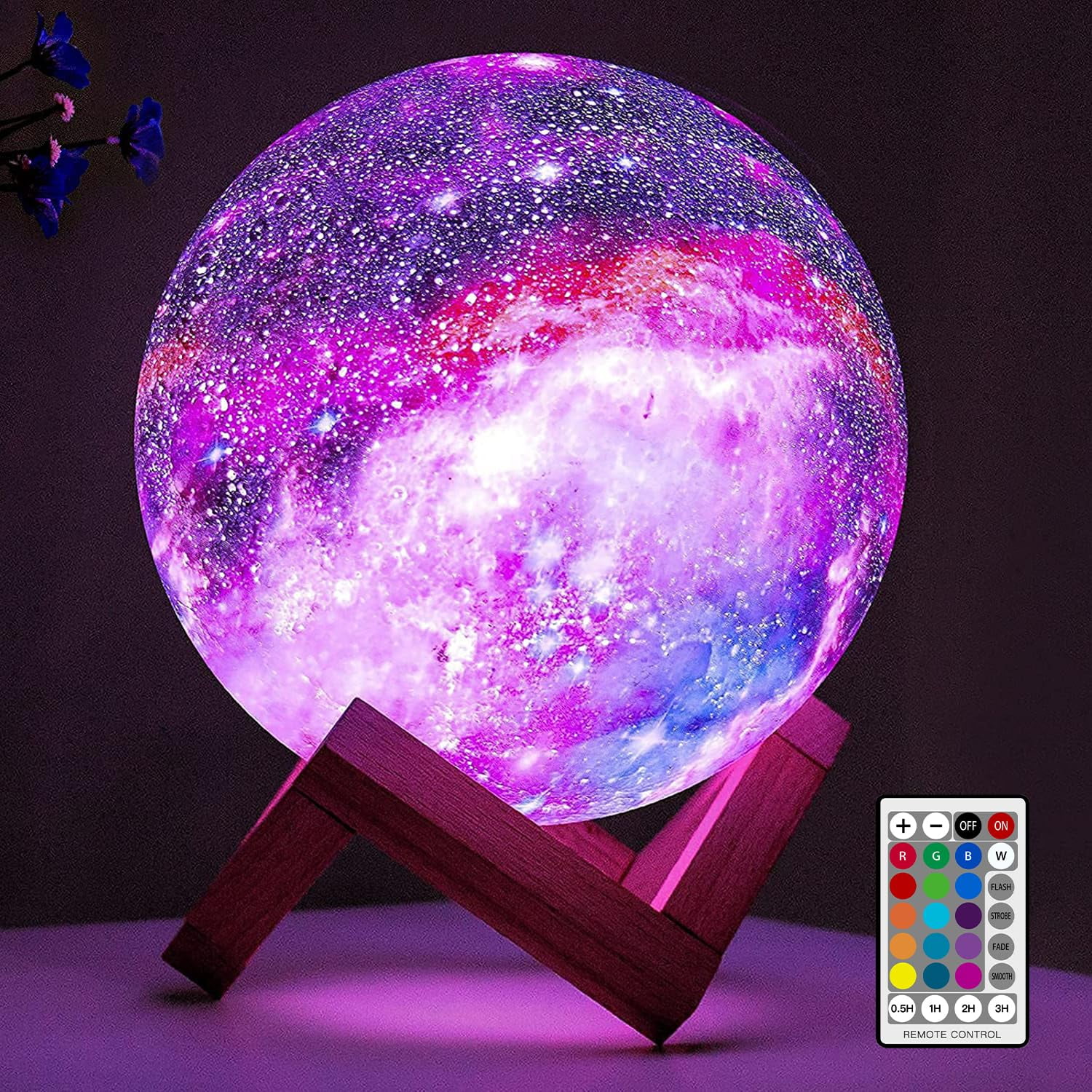 Moon Lamp Brightworld Galaxy Lamp 15 Cm 16 Colores Led 3d Moon