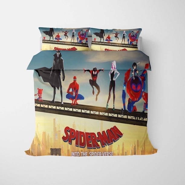 Spider Man 3D Print Duvet Cover Set ,Including Pillowcases Cool Spider Man Bedding Set,For Adults, Teenagers And Kids Single Bed Sheets