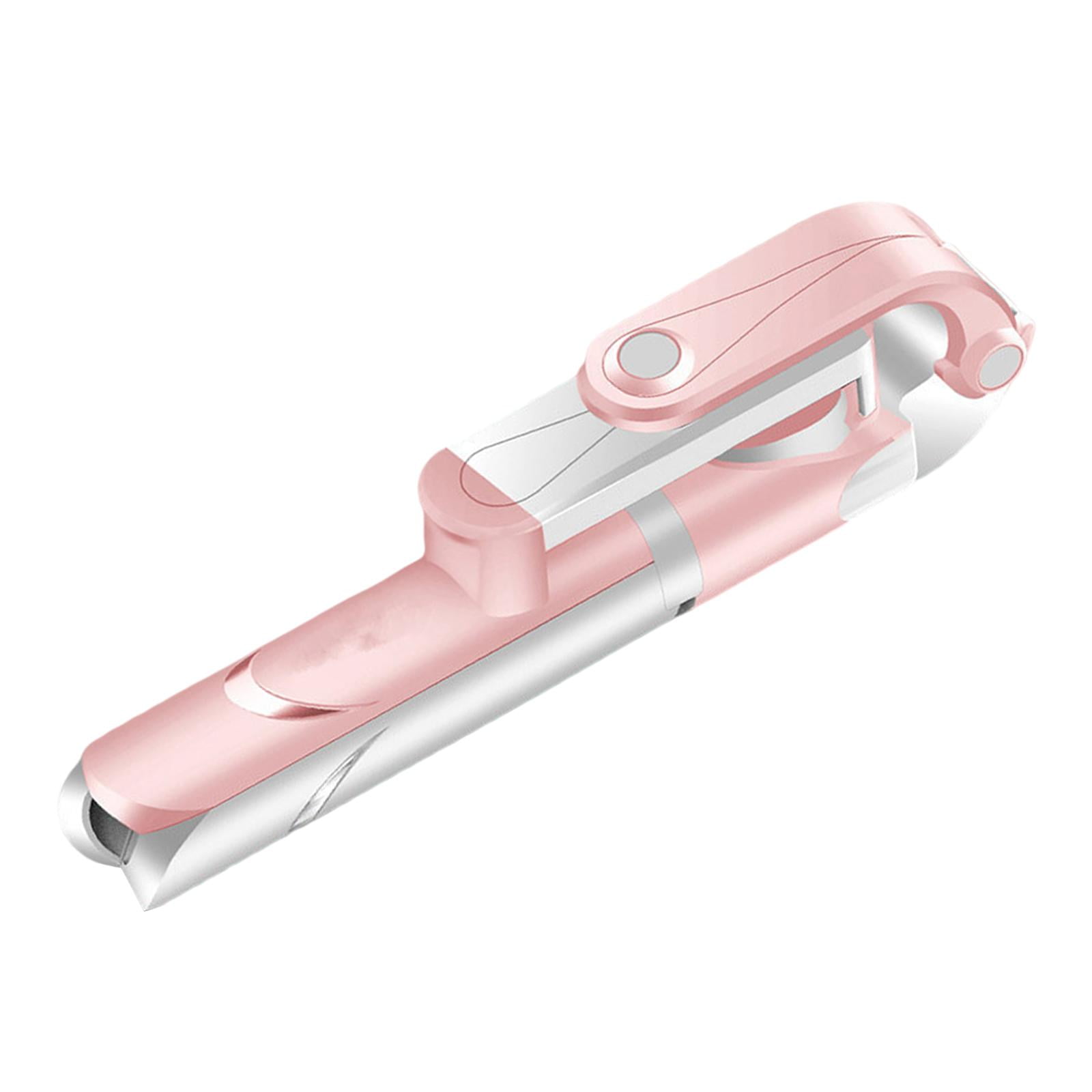 Magideal - Selfie Stick, Extensible Selfie Stick Con Telemando Inalámbrico Desmontable Y Soporte Para Selfie Stick Compatible Con Todos Los Rosa