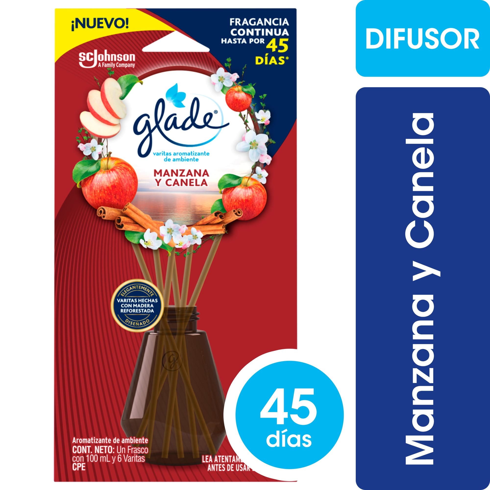 Glade - Aromatizantes De Ambientes Varitas Manzana Y Canela