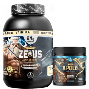 Palikos Fitness - Proteína Zeus Complex 1Kg Vainilla + Creatina Apolo 300G