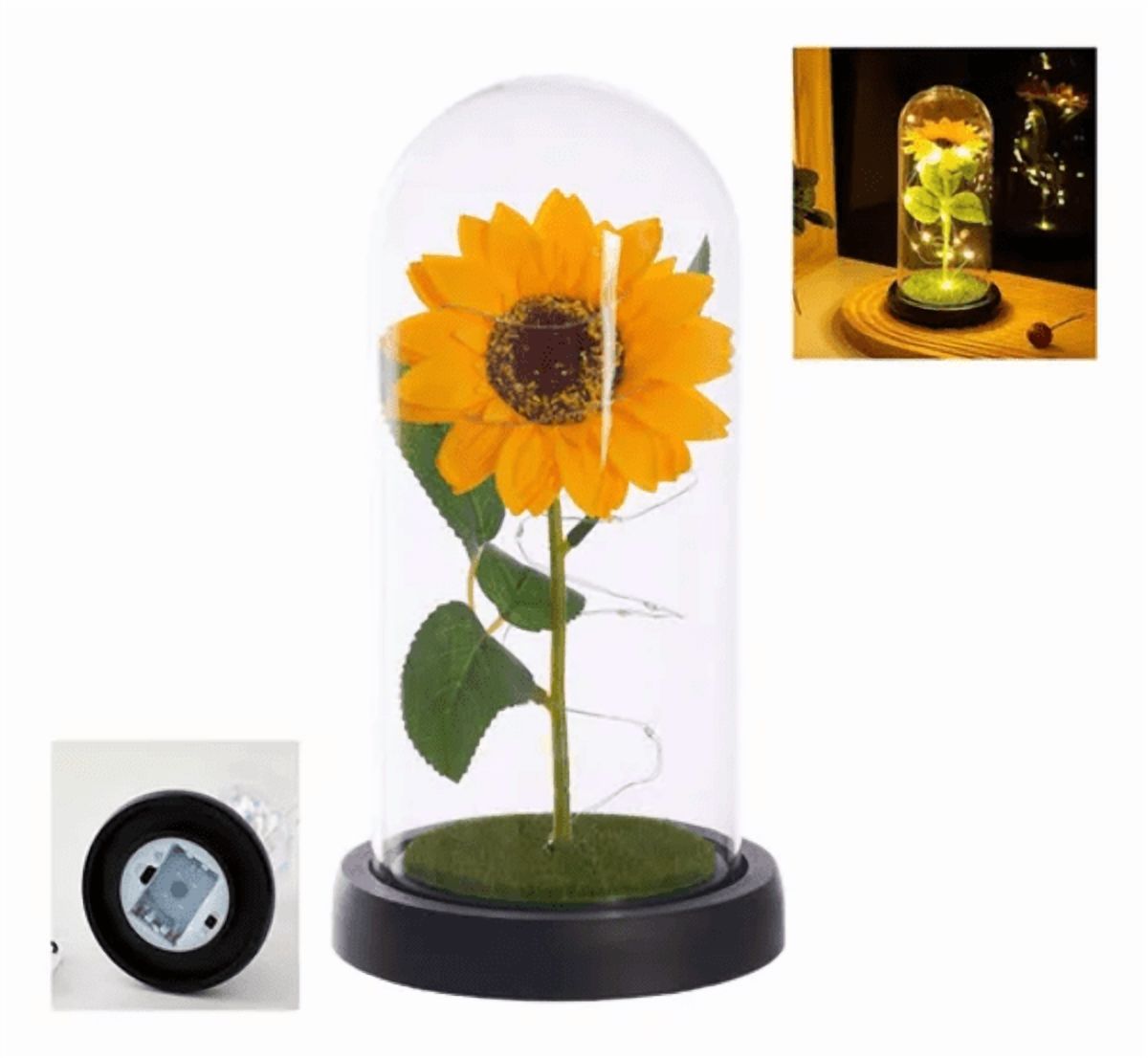 Genérico - Girasol Eterno Artificial Con Luz Led