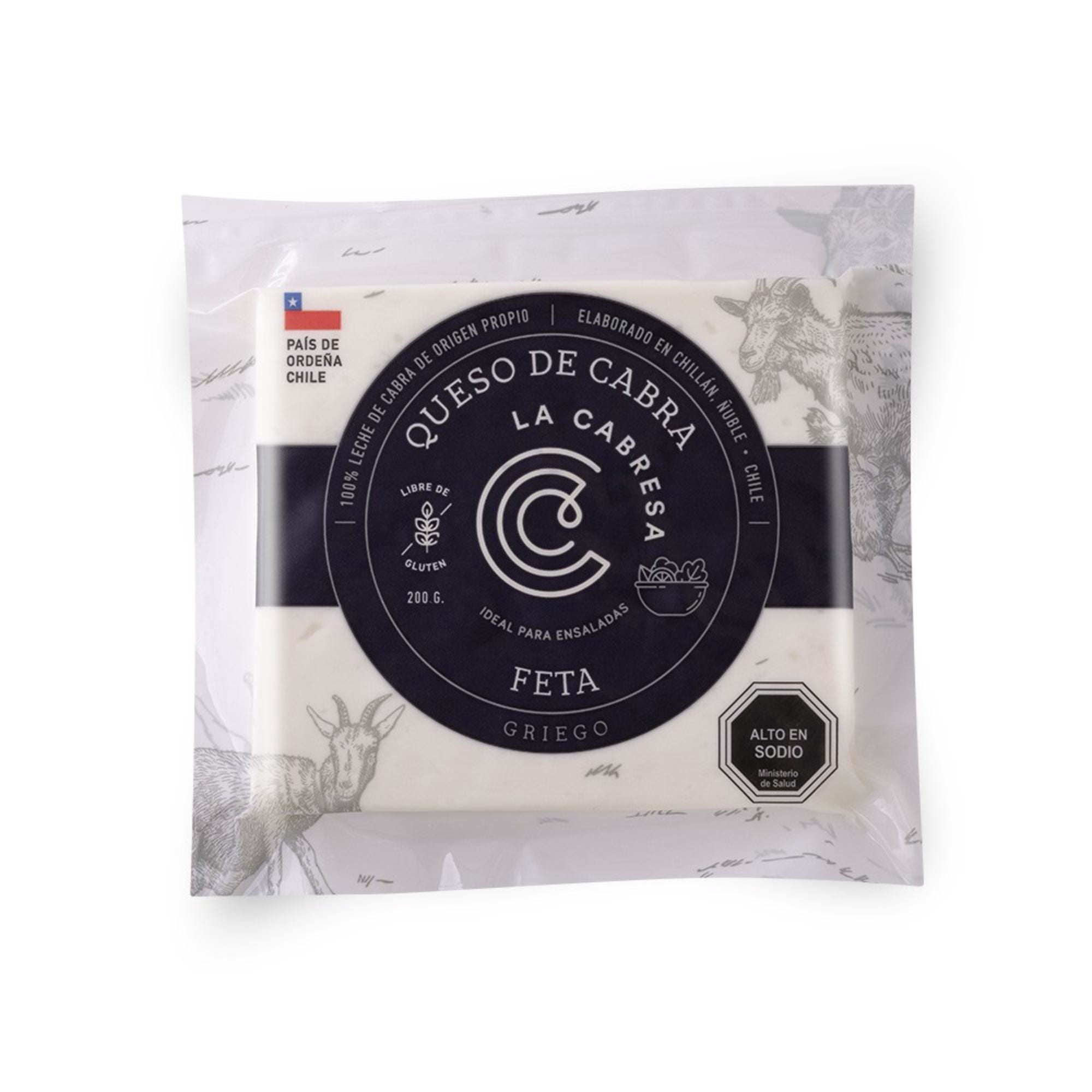Queso De Cabra Griego Feta Trozo 200 g La Cabresa