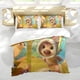 thumbnail image 5 of Pookoo Conjunto de sábanas temático, trío de piezas, cómodo y amigable con la piel, diseño único, regalo de decoración para el hogar para familiares, amigos y fans,140cm *210cm, 5 of 6