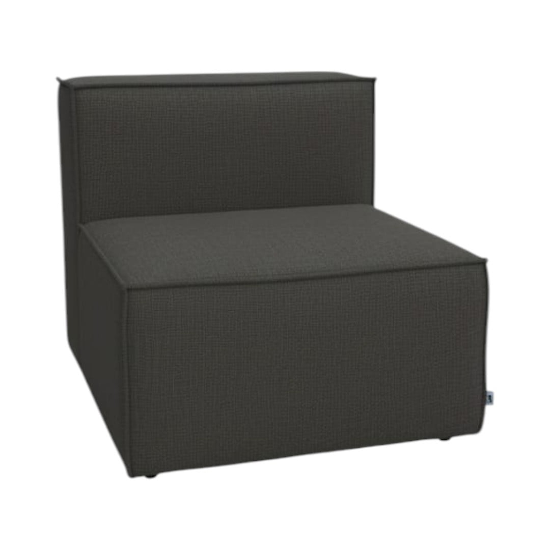 Diseños Valestrini - Poltrona Madrid Lino Gris Oscuro