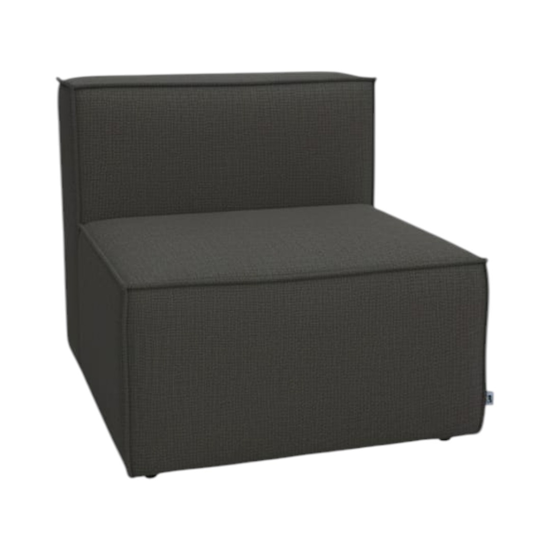 Diseños Valestrini - Poltrona Madrid Lino Gris Oscuro