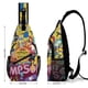 thumbnail image 2 of Los Simpson Riñonera Bandolera con Estampado Integral para Hombres y Mujeres, Bolso Cruzado Gráfico de Tendencia, Mochila de Hombro Streetwear para Ciclismo y Deportes, Riñonera Versátil Casual, 2 of 6
