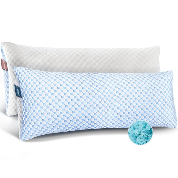 Pillow Nestl Cooling, paquete de 2 unidades, espuma viscoelástica triturada con gel frío