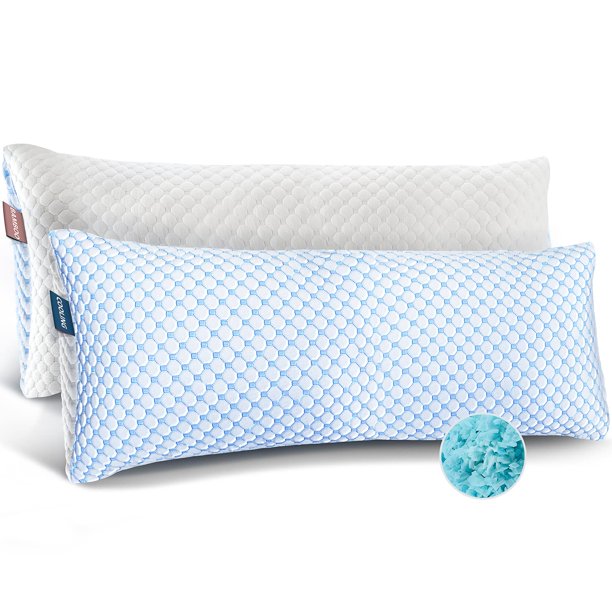 Pillow Nestl Cooling, paquete de 2 unidades, espuma viscoelástica triturada con gel frío