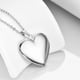 thumbnail image 2 of Collar con medallón de corazón PHOCKSIN para niñas. Medallones conmemorativos para mujeres. Medallones de plata, oro, negro y oro rosa con texto grabado. Un medallón muy bonito para regalos de cumplea, 2 of 5